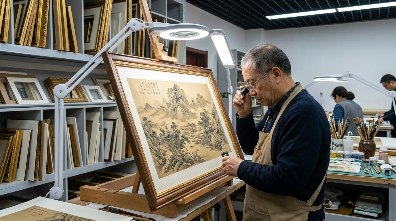 Professional art studio quality control for wholesale production